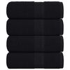 vidaXL Pralne brisače FROGN 4 kosi črne 30x30 cm 360 g/m&sup2;
