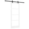 vidaXL Drsna vrata ORKDAL 83 x 211 cm Trden borov les in steklo