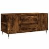 vidaXL Klubska mizica dimljeni hrast 102x44,5x50 cm inženirski les