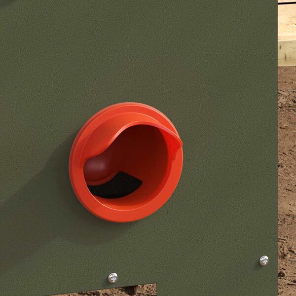 vidaXL Hranilnik za pi&scaron;čance 2 pcs Oljčno zelena 40,5 x 25 x 38 cm