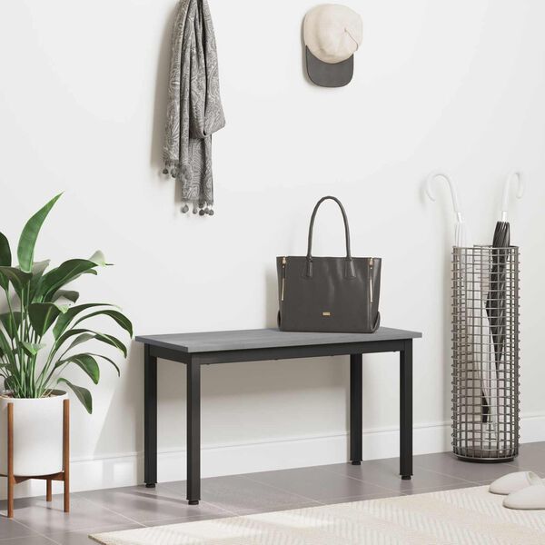 vidaXL klop Siva Sonoma 80 x 35 x 45 cm Konstruiran les