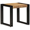 vidaXL Klubska miza Rjava 40 x 40 x 38 cm Masiven les manga
