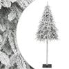 vidaXL Umetna novoletna jelka s snegom 210 cm