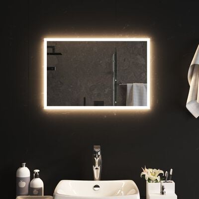 vidaXL LED kopalniško ogledalo 60x40 cm