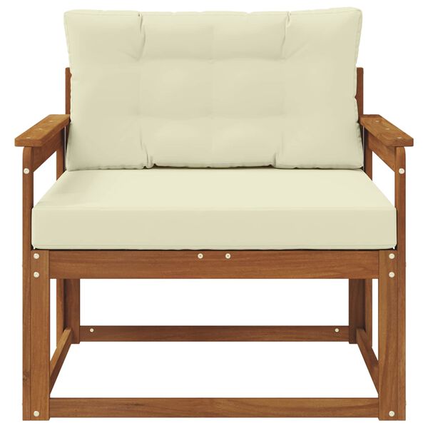 vidaXL Srednji zunanji kavč Masiven les akacije Naravna