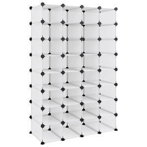 vidaXL Stojalo za čevlje prozorno 93x36,5x140 cm PP