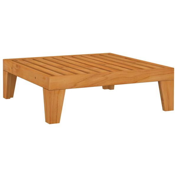 vidaXL Sekcijski stolček za noge s temno sivo blazino akacijev les