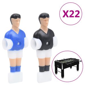vidaXL Igralci za namizni nogomet za 12,7 mm palice 22 kosov