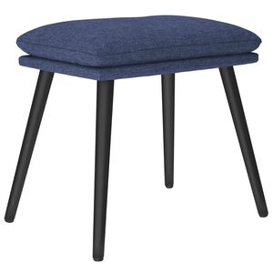 vidaXL Stolček za noge moder 45x29,5x35 cm blago