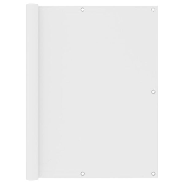 vidaXL Balkonsko platno belo 120x500 cm oksford blago