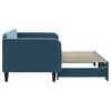vidaXL Izvlečna dnevna postelja modra 90x200 cm žamet
