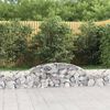 vidaXL Obokane gabion ko&scaron;are 17 kosi 300x30x40/60 cm pocinkano železo