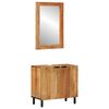 vidaXL Komplet omaric za kopalnico 2 kos Naravna 62 x 33 x 58 cm