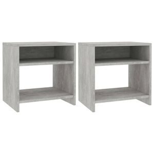 vidaXL Nočne omarice 2 kosa betonsko sive 40x30x40 cm iverna plo&scaron;ča