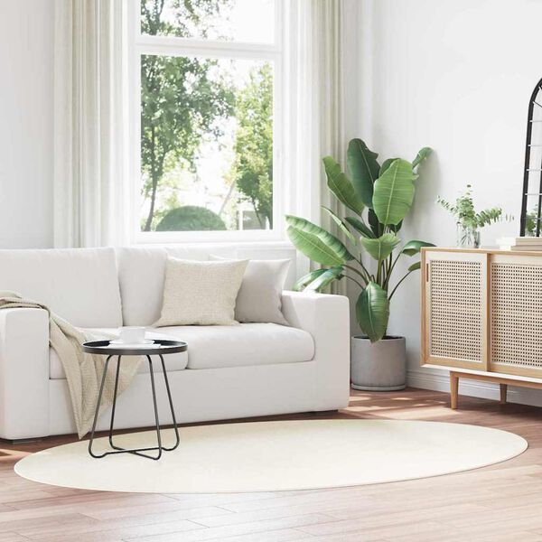 vidaXL Preproge za povr&scaron;ine HUARTE krema 160 x 230 cm 100% poliester