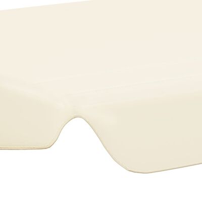 vidaXL Streha za vrtno gugalnico krem 188/168x145/110 cm