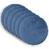 vidaXL Prevleka za blazino 6 pcs HEERLEN Svetlo modra &Oslash; 30 cm Flanel