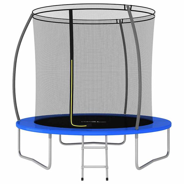vidaXL Trampolin komplet okrogel 244x55 cm 100 kg