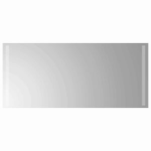 vidaXL LED kopalni&scaron;ko ogledalo Transparentno 90 x 40 cm kaljeno steklo
