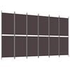 vidaXL Paravan 6-delni rjav 300x180 cm blago
