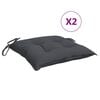vidaXL Blazine za stole 2 kosa antracitne 40x40x7 cm tkanina