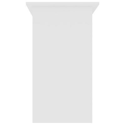 vidaXL Pisalna miza bela 80x45x74 cm iverna plošča