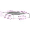 vidaXL Posteljni okvir Rjava 140 x 190 cm Trdna borovina