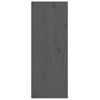 vidaXL Stenska omarica 2 kosa siva 30x30x80 cm trdna borovina