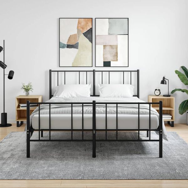 vidaXL Nočna omarica 2 kosa sonoma hrast 40x30x50 cm inženirski les