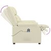 vidaXL Masažni stol s funkcijo vstajanja krem umetno usnje