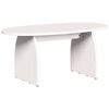 vidaXL Klubska miza Bela 80 x 40 x 35 cm Masivno borovo les