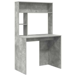 vidaXL Miza Betonsko siva 91 x 50 x 149 cm Inženirski les