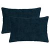vidaXL Prevleka za blazino 2 kos HEERLEN Temno modra 50 x 70 cm