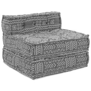 vidaXL Modularna sedežna enota Blago Svetlo siva 70 x 70 x 56 cm