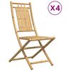 vidaXL Zložljivi stoli 4 kosi 46x66x99 cm bambus