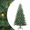 vidaXL Božično drevo Zelena 240 cm PVC