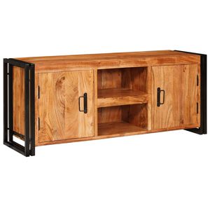 vidaXL TV omarica s polico Rjava 120 x 33 x 50 cm Trden akacijev les