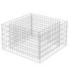 vidaXL Visoka greda gabion pocinkano jeklo 90x90x50 cm