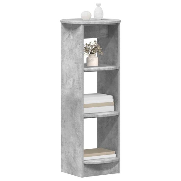 vidaXL Stranska omara Beton Siva 40 x 40 x 100 cm Konstruirano leseno