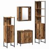 vidaXL Komplet pohi&scaron;tva za kopalnico 4 pcs Rjava 33 x 33 x 185.5 cm