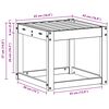 vidaXL Stolček klop Naravna 43 x 43 x 37 cm Masiven les akacije
