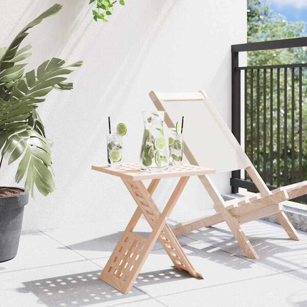 vidaXL Klubska miza Rjava 33 x 33 x 40,5 cm Masivno orešno les