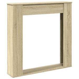 vidaXL Okvir za kamin sonoma hrast 100x20x100 cm inženirski les