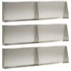 vidaXL Zadrževanje stene 6 kos 80 x 12 x 30 cm Nerjaveče jeklo Srebrna