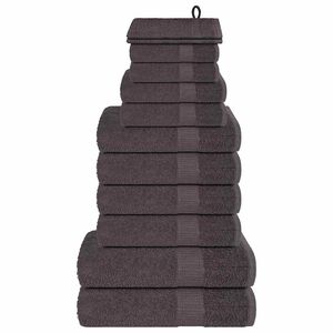 vidaXL 12-delni komplet brisač FROGN antracit 360 g/m&sup2;