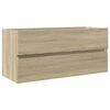 vidaXL Omarica za umivalnik sonoma hrast 100x38,5x45 cm inženirski les