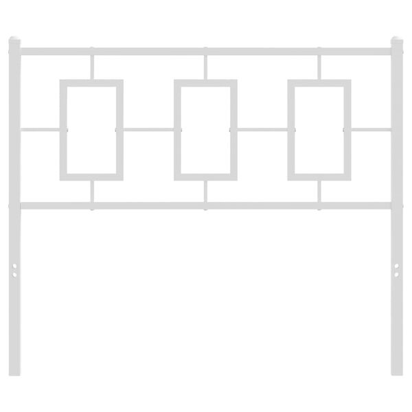 vidaXL Kovinsko nadomestno vzglavje belo 100 cm