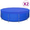vidaXL Pokrivalo za bazen PE okroglo 2 kosa 540 cm 90 g/m&sup2;