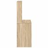 vidaXL Pisalna miza s policami sonoma hrast 100x45x140 cm inž. les