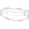 vidaXL Postelja z dodatnim prostorom za shranjevanje in vzmetnico